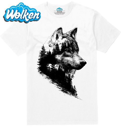 Obrázek produktu Pánské tričko Tajemný Černobílý vlk