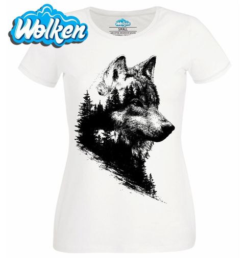 Obrázek produktu Dámské tričko Tajemný Černobílý vlk