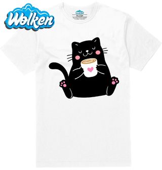 Pánské tričko Kočka s Šálkem v Packách.jpg