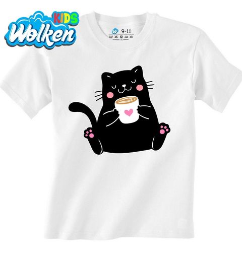 Obrázek produktu Dětské tričko Kočka s Šálkem v Packách