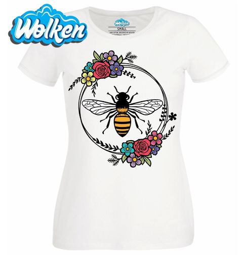 Obrázek produktu Dámské tričko Včela v Kruhu Květin