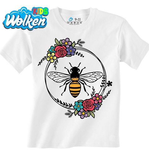 Obrázek produktu Dětské tričko Včela v Kruhu Květin