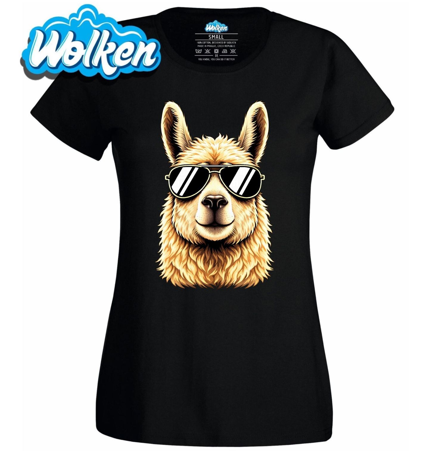 Dámské tričko Cool Lama v Brýlích.jpg