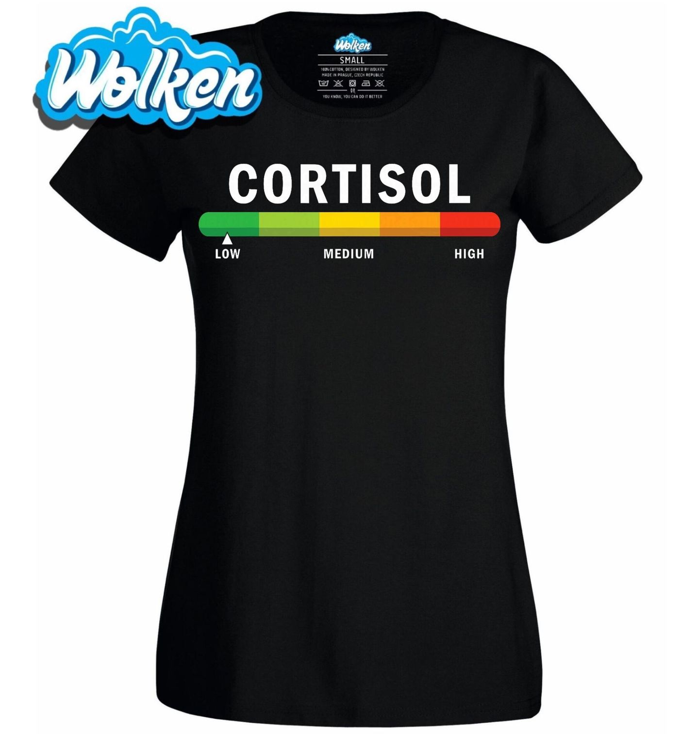 Dámské tričko Hladina Stresu Cortisol.jpg