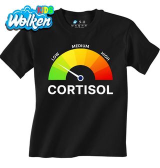 Dětské tričko Nízká Hladina Stresu Cortisol.jpg