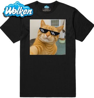 Pánské tričko Selfie Kočka se Stylovými Brýlemi.jpg