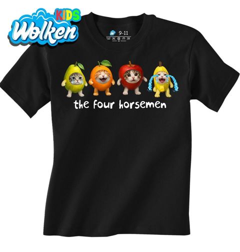 Obrázek produktu Dětské tričko Meme Kočky jako Čtyři Jezdci Apokalypsy