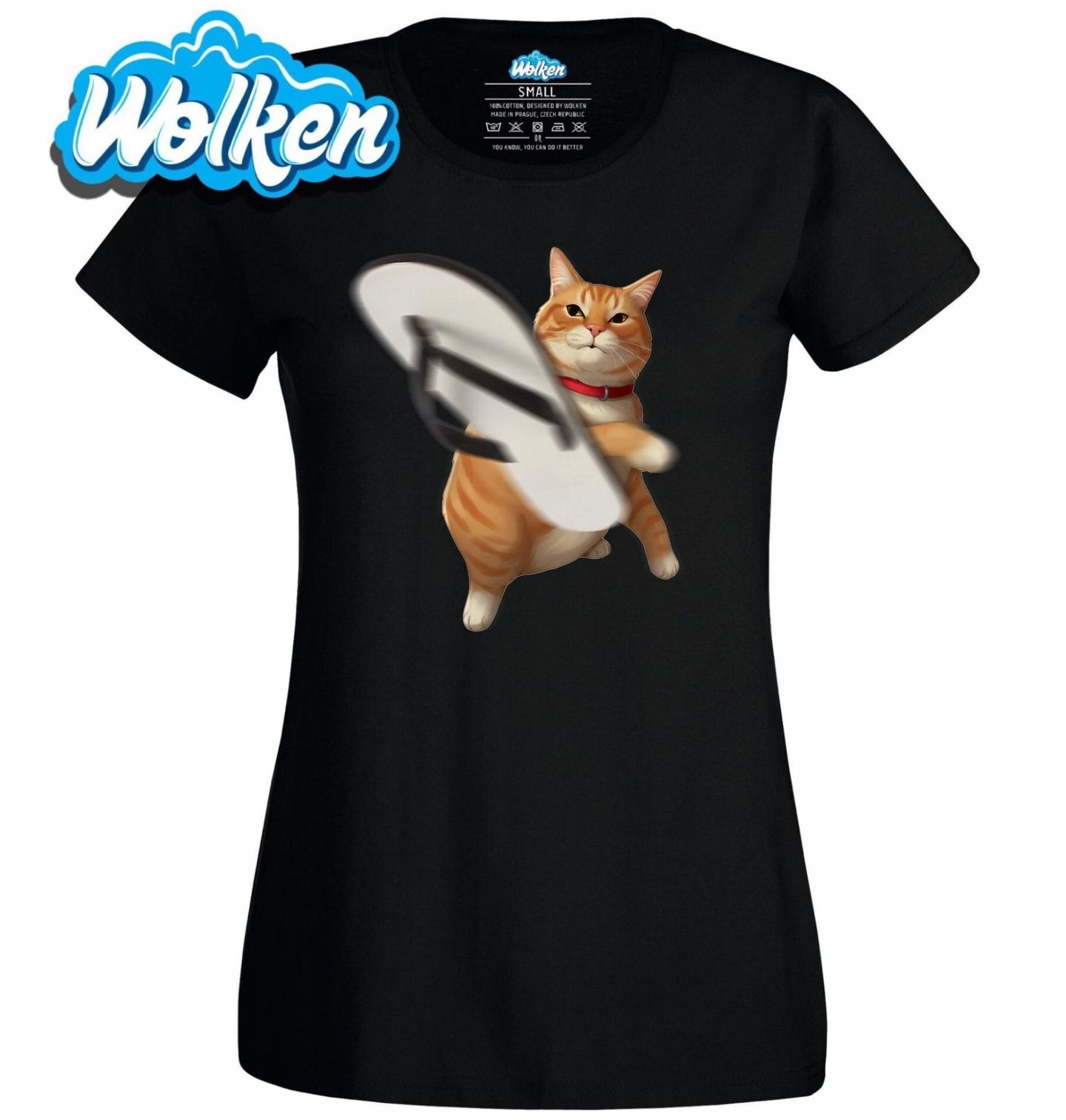 Dámské tričko Kočka a Sandále.jpg