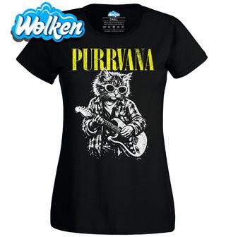 Dámské tričko Rocková Kočka Purrvana.jpg