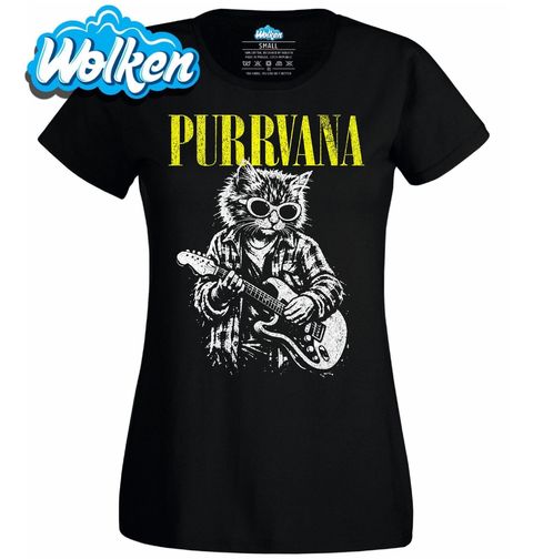 Obrázek produktu Dámské tričko Rocková Kočka Purrvana
