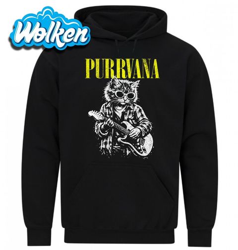 Obrázek produktu Pánská mikina Rocková Kočka Purrvana