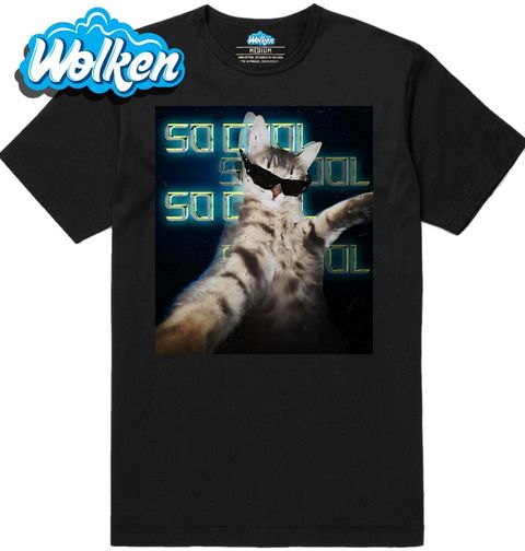 Obrázek produktu Pánské tričko Selfie Cool Kočka s Brýlemi