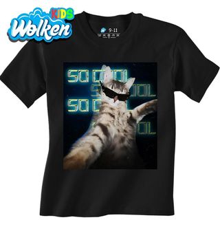 Dětské tričko Selfie Cool Kočka s Brýlemi.jpg