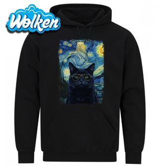 Mikina Kočka s Brýlemi ve Hvězdné Noci.jpg