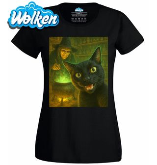 Dámské tričko Selfie Černy Kočky a Čarodějnice.jpg