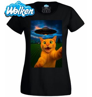 Dámské tričko Selfie Kočky a UFO.jpg