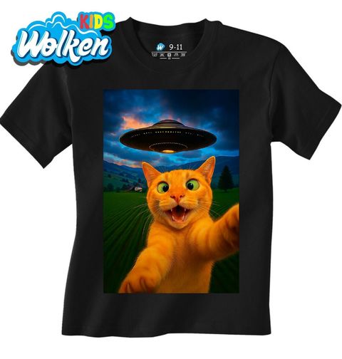 Obrázek produktu Dětské tričko Selfie Kočky a UFO