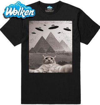 Pánské tričko Selfie Kočky v Říši Pyramid.jpg