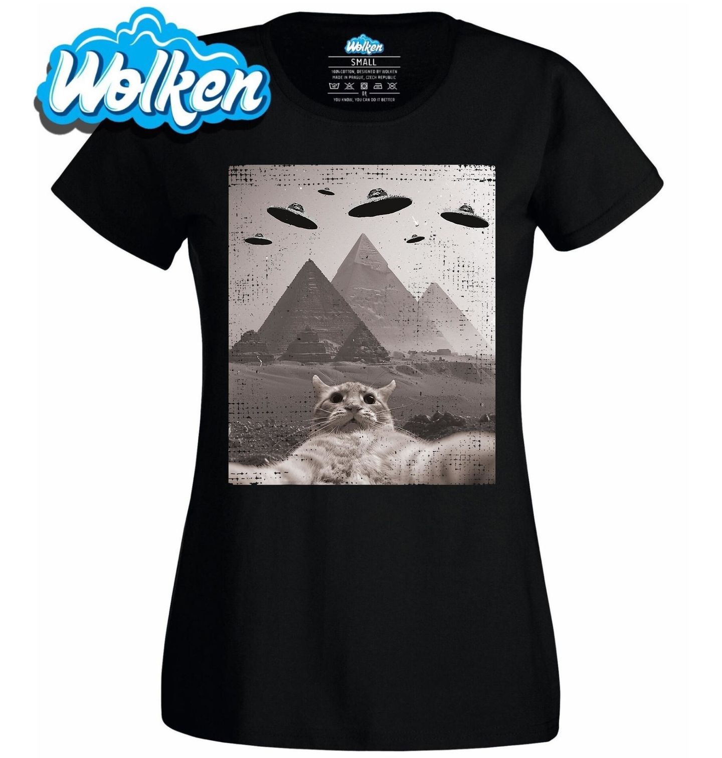 Dámské tričko Selfie Kočky v Říši Pyramid.jpg