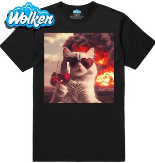 Pánské tričko Selfie Kočky uprostřed Výbuchu.jpg