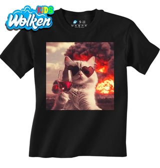 Dětské tričko Selfie Kočky uprostřed Výbuchu.jpg