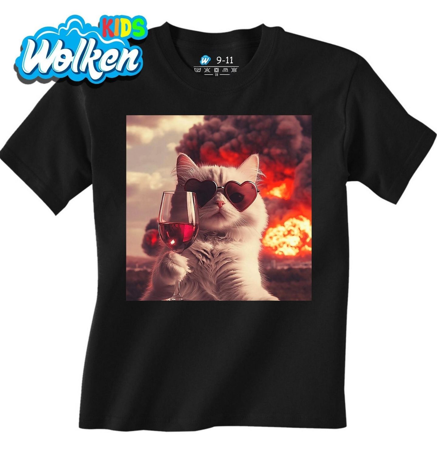 Dětské tričko Selfie Kočky uprostřed Výbuchu.jpg