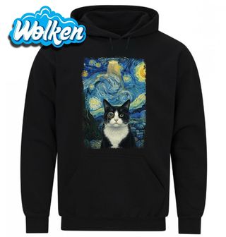 Mikina Tuxedo Kočka ve Hvězdné Noci.jpg