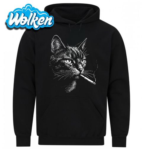 Obrázek produktu Pánská mikina Rebel Kočka s Cigaretou