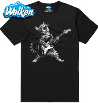 Pánské tričko Kočka s Elektrickou Kytarou.jpg