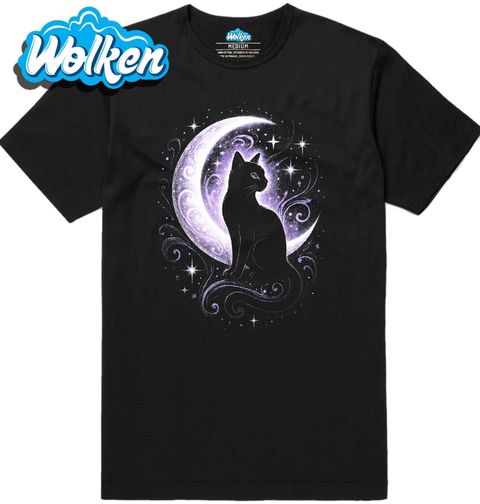 Obrázek produktu Pánské tričko Tajemná Kočka při Měsíci