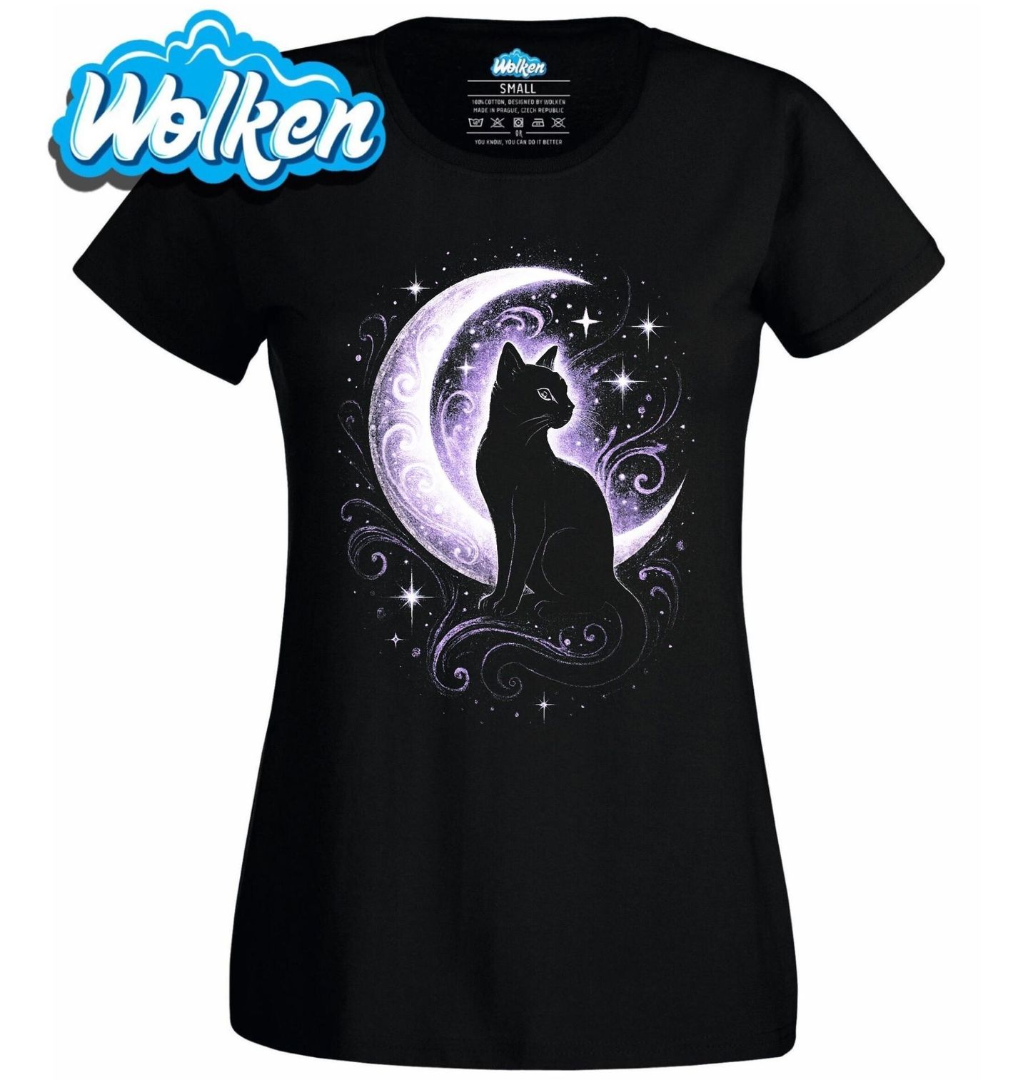 Dámské tričko Tajemná Kočka při Měsíci.jpg