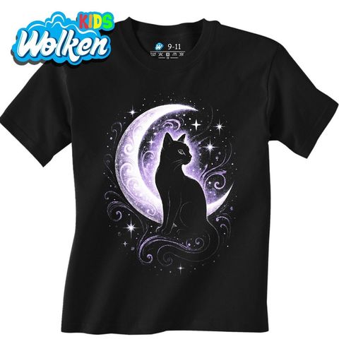 Obrázek produktu Dětské tričko Tajemná Kočka při Měsíci