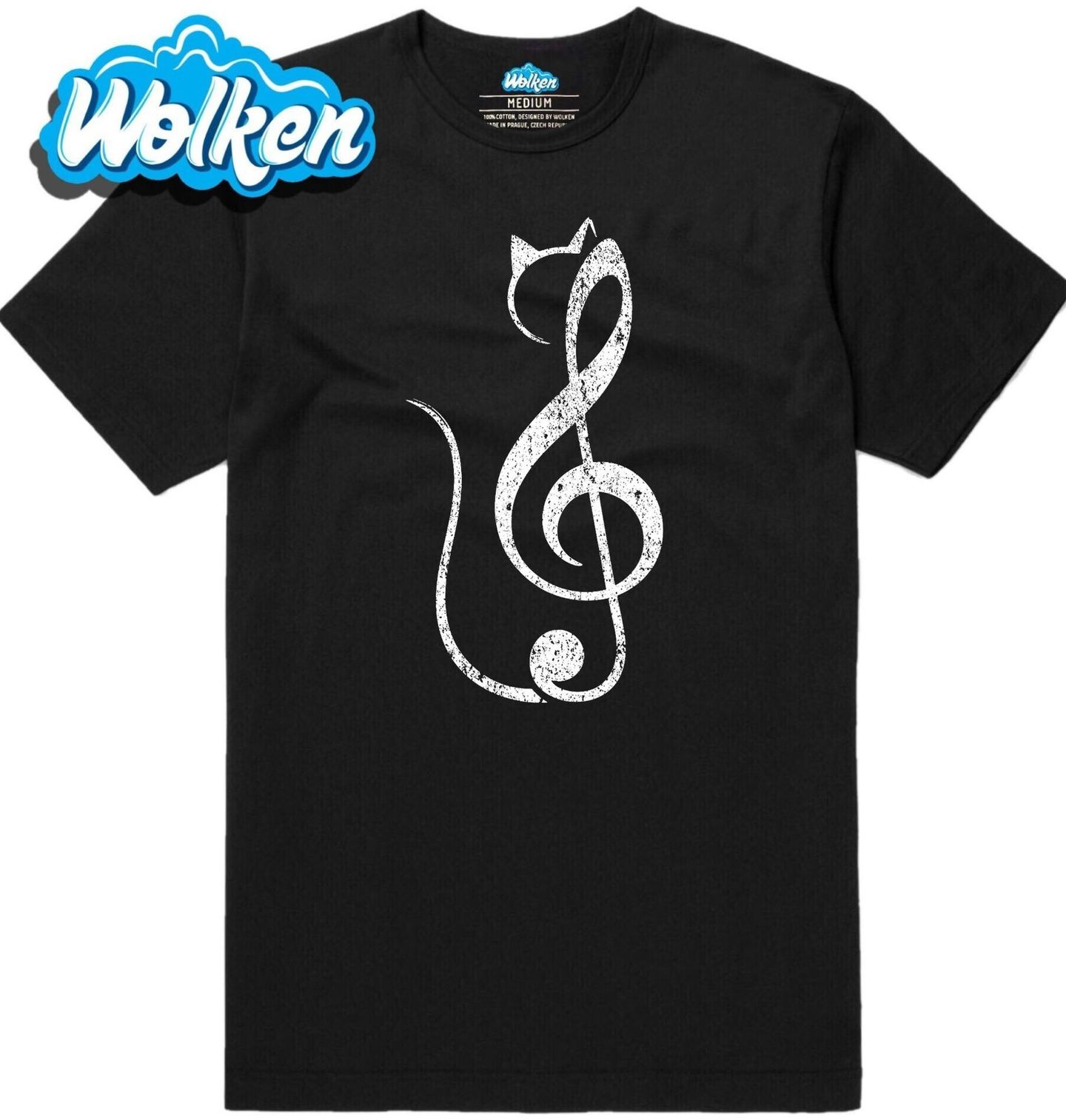 Pánské tričko Kočka jako Houslový Klíč.jpg