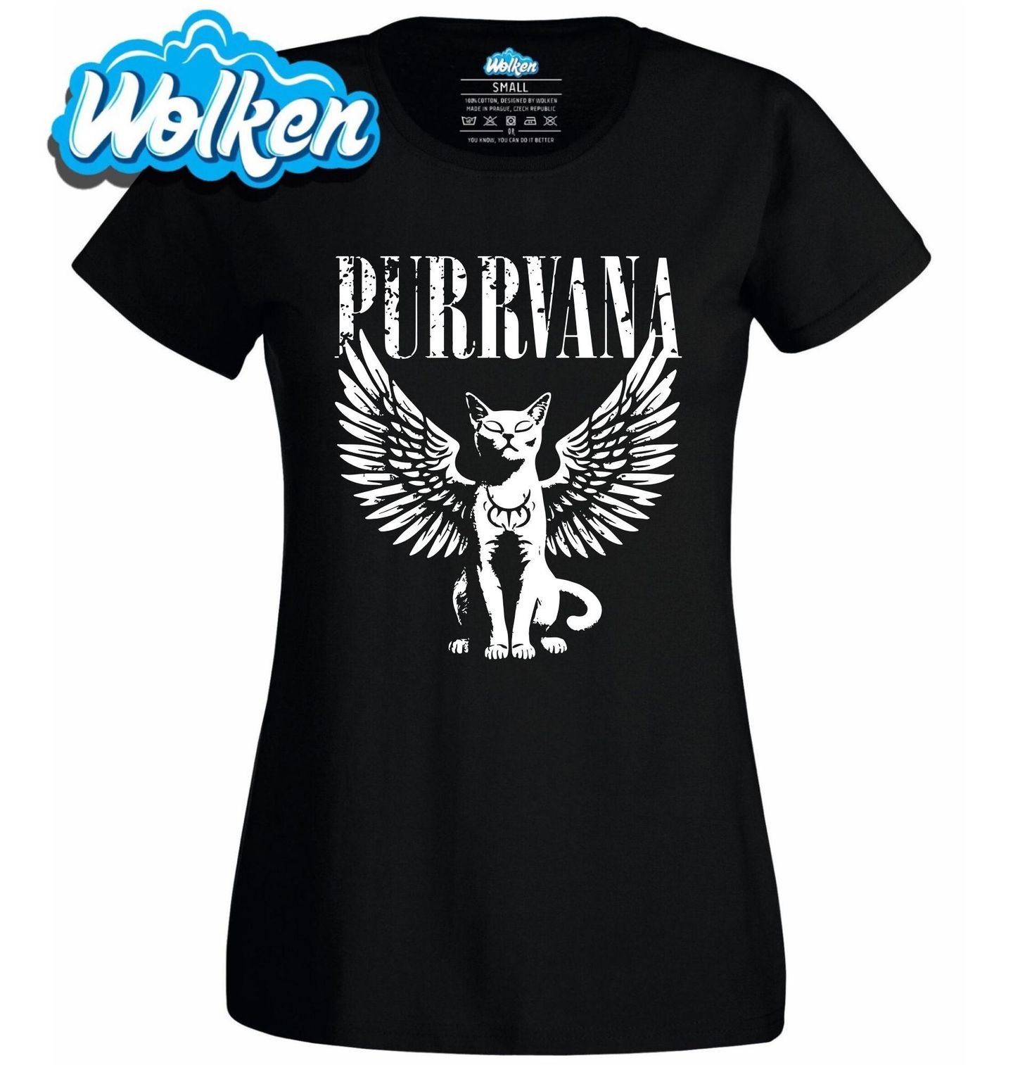 Dámské tričko Kočičí Nirvana Purrvana.jpg