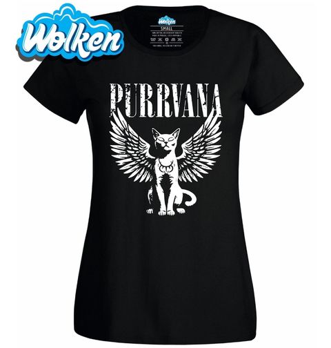 Obrázek produktu Dámské tričko Kočičí Nirvana Purrvana