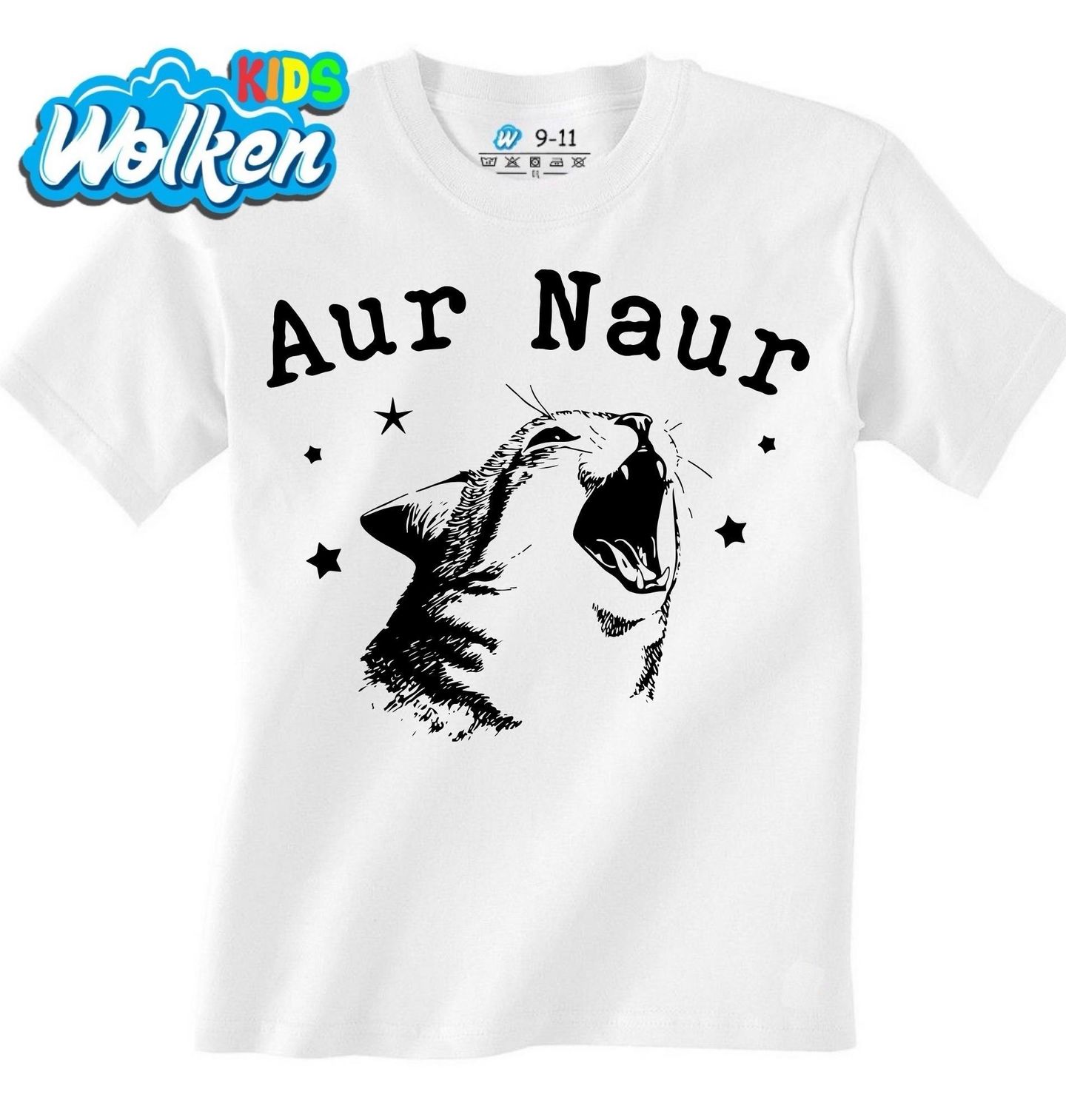 Dětské tričko Zívající Kočka Aur Naur.jpg