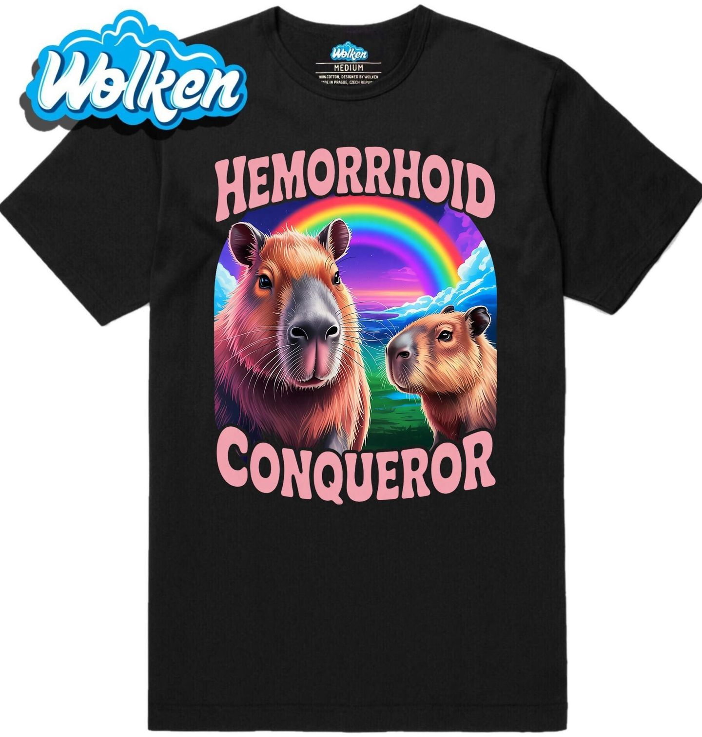 Pánské tričko Kapybara Dobyvatel Hemoroidů.jpg