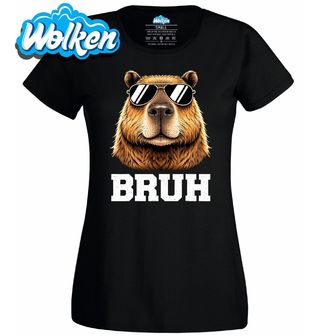 Dámské tričko Kapybara s Brýlemi Bruh.jpg