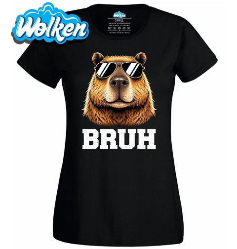 Obrázek produktu Dámské tričko Kapybara s Brýlemi Bruh