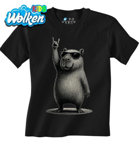 Obrázek produktu Dětské tričko Rocková Kapybara
