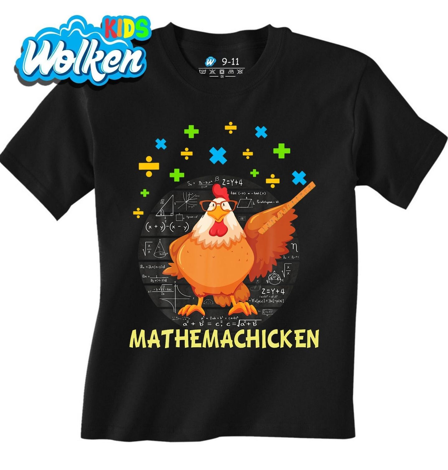 Dětské tričko Slepice Matematik Mathemachicken.jpg