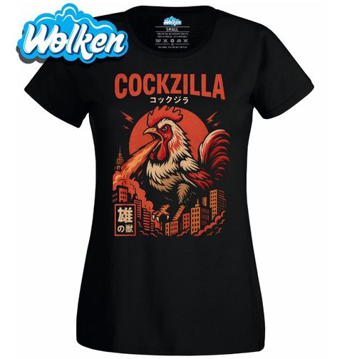 Obrázek produktu Dámské tričko Kohoutí Godzilla Cockzilla