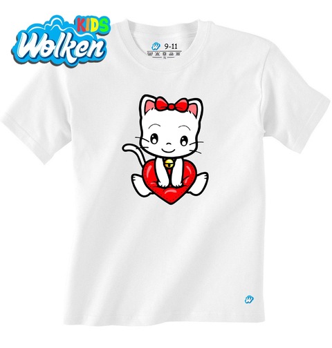 Obrázek produktu Dětské tričko Kočička s velkým srdcem