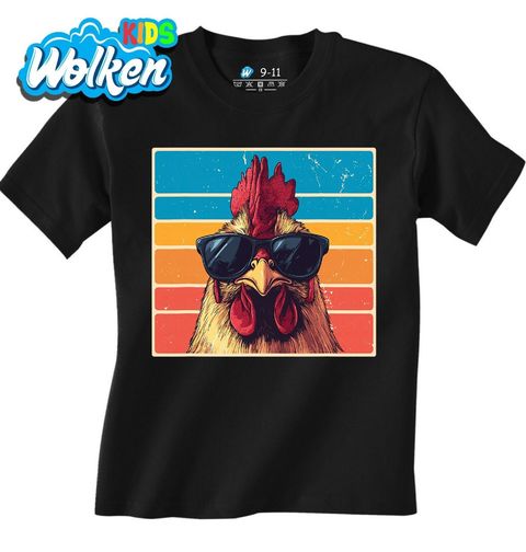 Obrázek produktu Dětské tričko Retro Kohout s Brýlemi