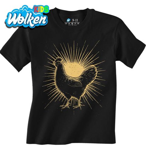 Obrázek produktu Dětské tričko Posvátná Slepice v Záři Slunce