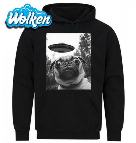 Obrázek produktu Pánská mikina Selfie Mopse a UFO