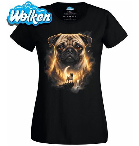 Obrázek produktu Dámské tričko Mops a Kouzlo Úplňku