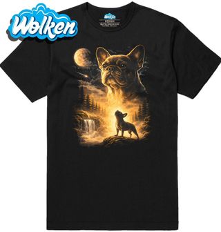 Pánské tričko Francouzský Buldoček a Kouzlo Úplňku.jpg