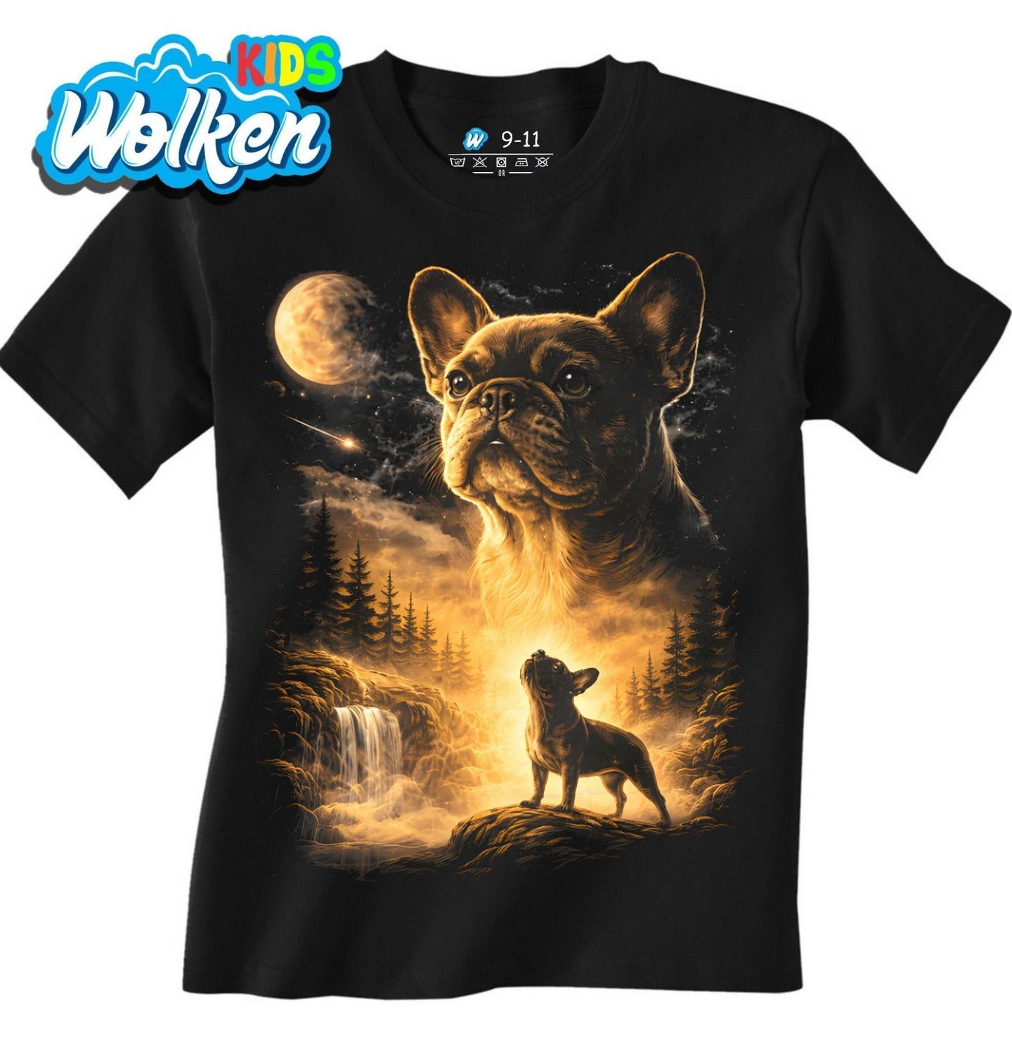 Dětské tričko Francouzský Buldoček a Kouzlo Úplňku.jpg