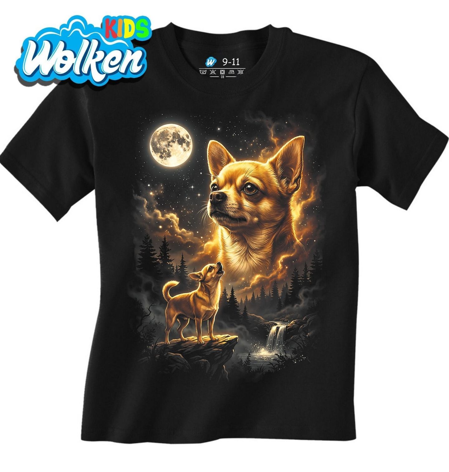 Dětské tričko Čivava a Kouzlo Úplňku.jpg